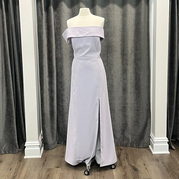Off the Shoulder Moondance Purple Crepe Gown- Style 3030- Size 20 - Picture 1 of 4